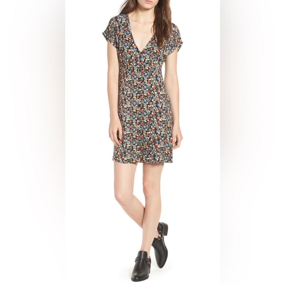Ten Sixty Sherman Black Floral Print Dress